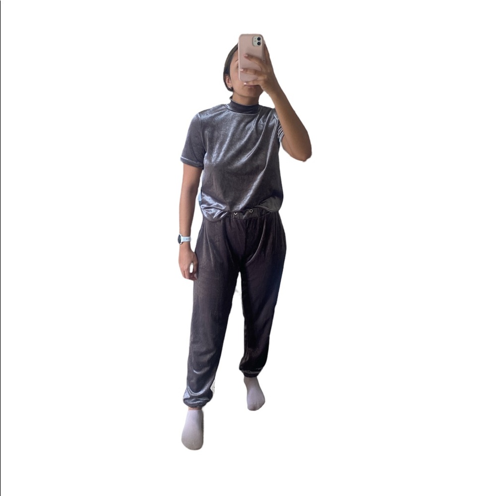 Velvet matching pant/top